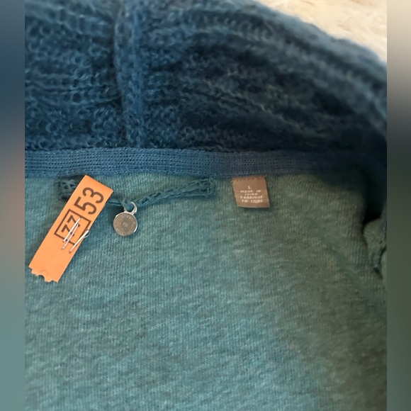 Anthropologie Knitted and Knotted Open Front Cardigan Jacket L EUC - Picture 5 of 15